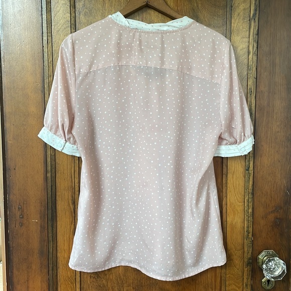 Jason Wu for Target Bow Neck Button Down Polka Dot Top Women’s Medium M - Picture 3 of 7